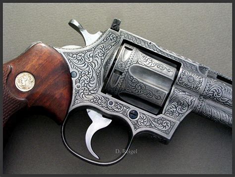 Hand Engraved Colt Python .357 Magnum Revolver