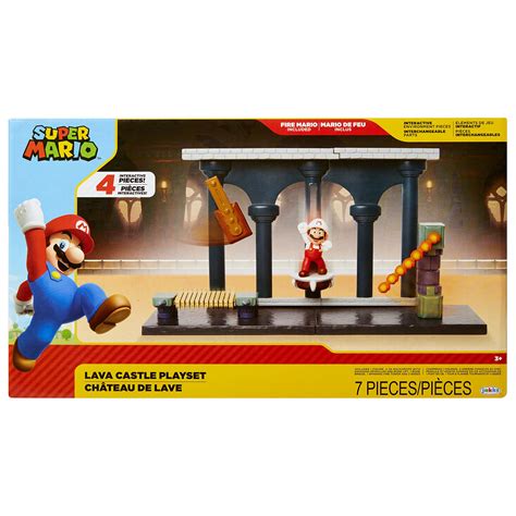 Buy Nintendo Super Mario Lava Castle Deluxe Play Set, includes: 2.5 ...