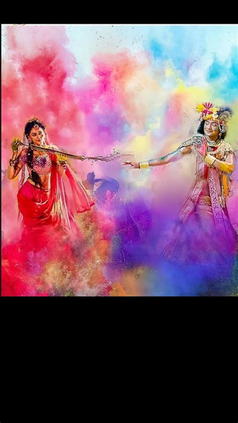 Radha Krishna Happy Holi Wishes Hd Wallpaper Images Shayaricafe | The ...