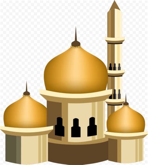 3D Isometric Cartoon Mosque Dome Illustration | Citypng