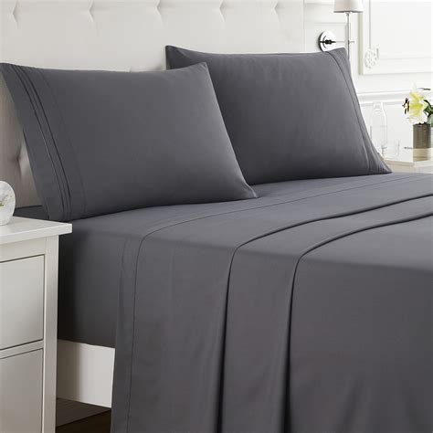 Nestl Queen Sheet Set - 4 Piece Bed Sheets for Queen Size Bed, Double ...