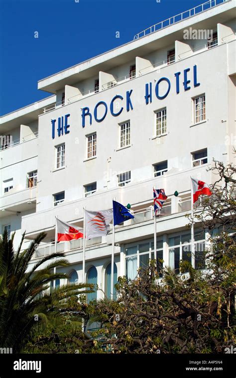 the rock hotel gibraltar Stock Photo - Alamy