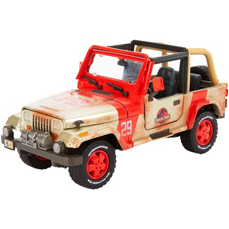 Matchbox Jurassic World Legacy 1993 Jeep Wrangler #18 Gray Diecast 1:64 ...