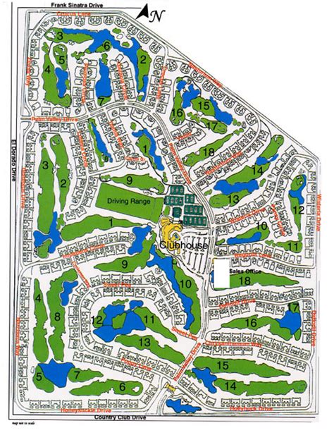 Palm Valley Country Club - Map