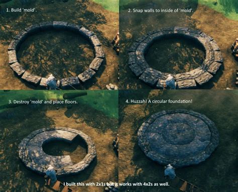 Circular Foundations : valheim Viking House, Viking Life, Base Building ...