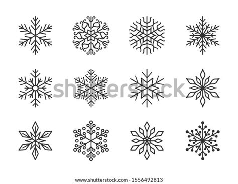 16,514 Snowflake Border Black White Images, Stock Photos, 3D objects ...