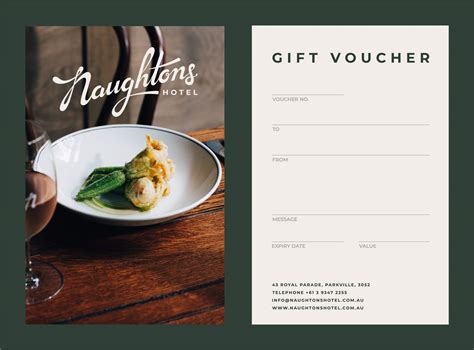 Gift Voucher | Naughtons Parkville Hotel