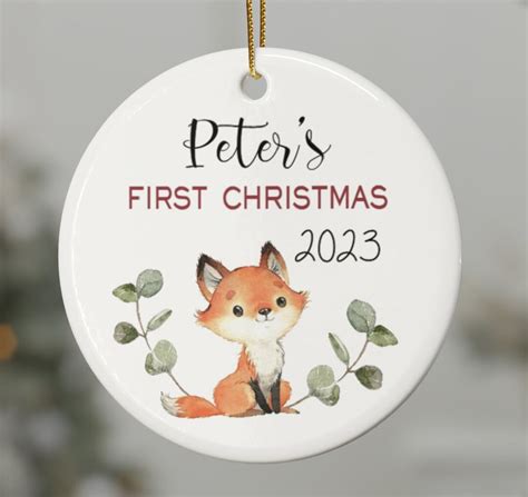 Baby First Christmas Ornament 2023, Personalized First Christmas ...