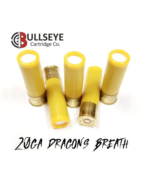 20ga - 2 3/4" - Dragon's Breath - 5pack - Bullseye Cartridge Co.