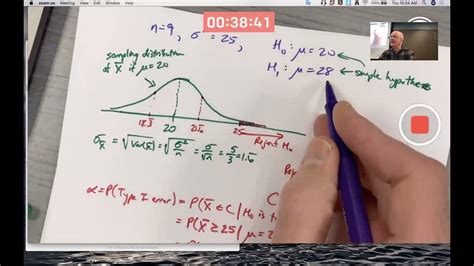 Hypothesis Test: Given Critical Region, Find α, β, & Power of Test ...