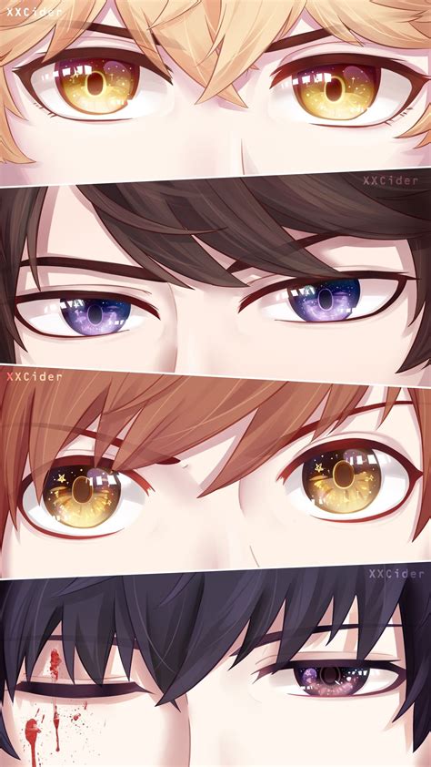 Eyes...... 💗 | Gambar manga, Animasi, Seni manga