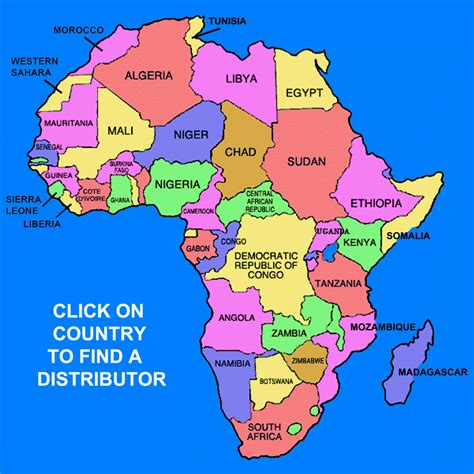 Map Of Africa Continent