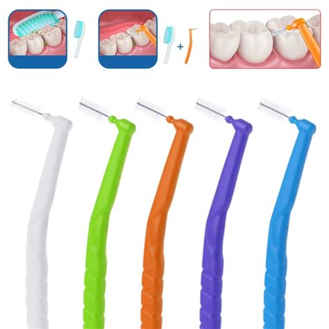 10PCS Professional Interdental Brush Micro Size 0.7 1.2mm Interdental ...