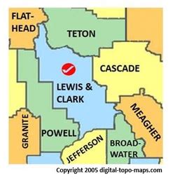 Lewis And Clark County Map - Bunnie Valentia