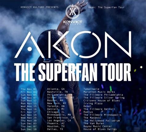 AKON announces the ‘SUPER FAN TOUR’ which is set to kick off in ...