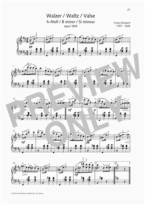 Waltz B Minor Piano Sheet Music | OnlinePianist