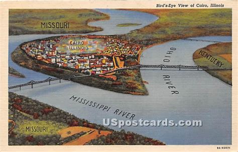 Mississippi River - Cairo, Illinois IL Postcard Mississippi River ...