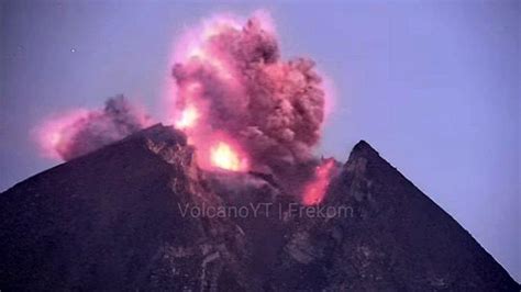 Penampakan saat gunung merapi meletus - horedssc