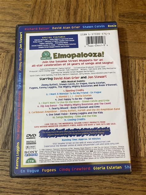 Sesame Street Elmopalooza DVD 74644944198 | eBay