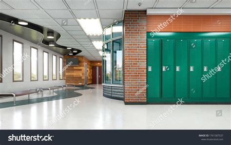 5,878 School Hallway Background Images, Stock Photos, 3D objects ...