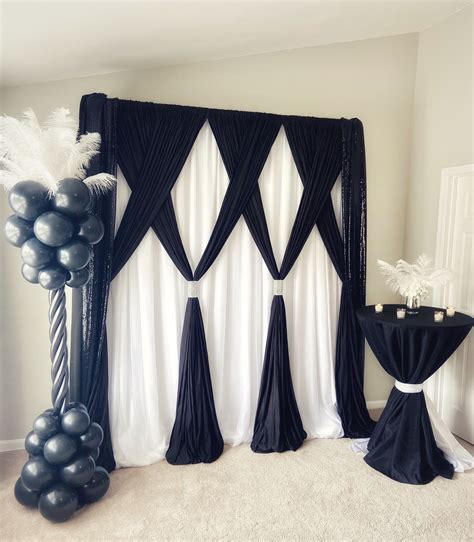 Black Event Backdrop | Backdrops for parties, Easy backdrops, Diy backdrop