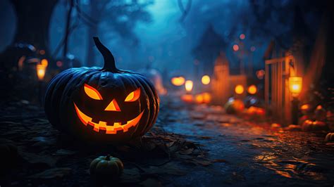 Halloween Pumpkin 4K #3321m Wallpaper PC Desktop