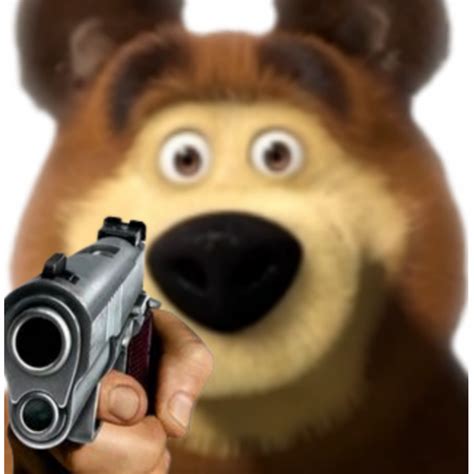 Bear with a gun Blank Template - Imgflip