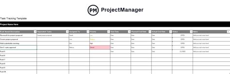 Project Task Tracker Excel Template (2022)