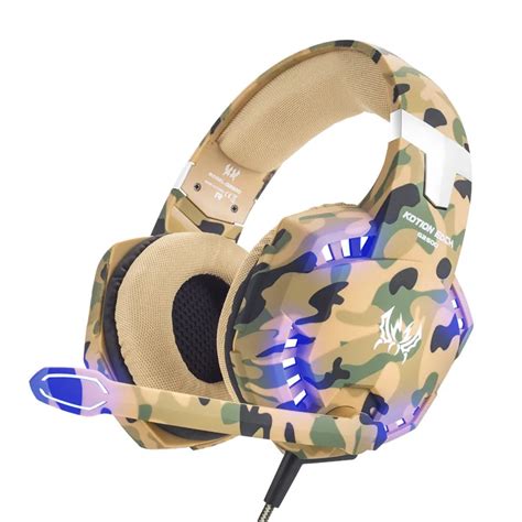 KOTION EACH G2600 Stereo Camouflage Gaming Headset Noise Cancelling ...