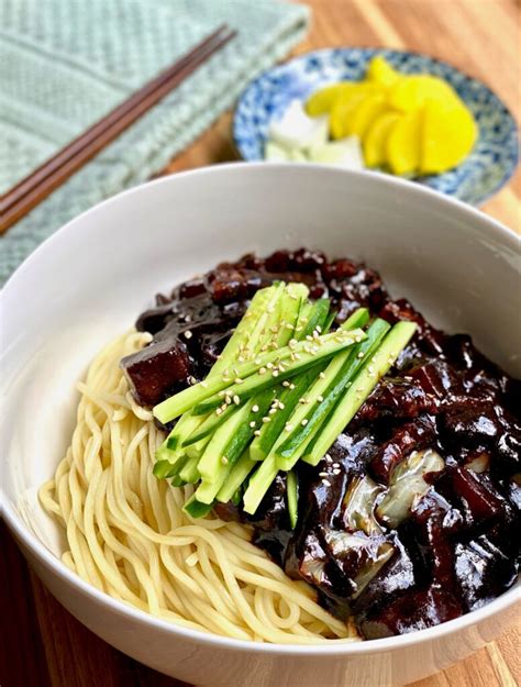 Jjajangmyeon 짜장면- Korean Black Bean Noodles