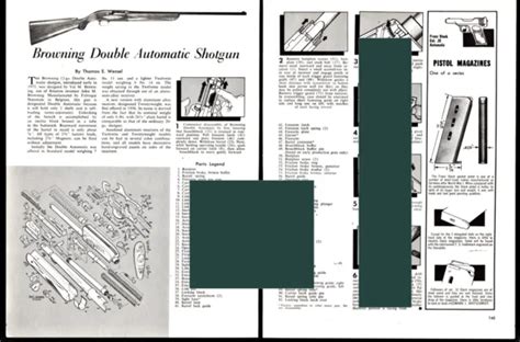 BROWNING DOUBLE AUTOMATIC Shotgun Exploded View~Parts List~Assembly ...