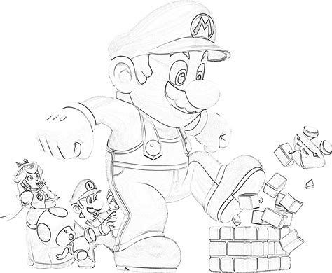 Printable Super Mario 3d World Coloring Pages - Printable Word Searches