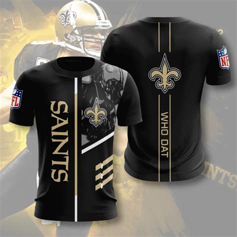 New Orleans Saints T-shirt 3D Performance Short Sleeve -Jack sport shop