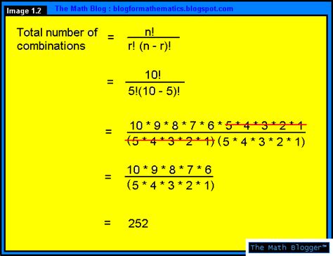 The Math Blog: Combinations (simple)