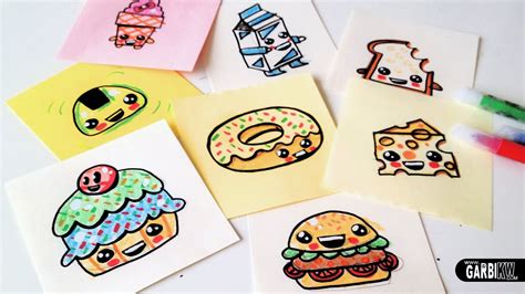 How To Draw Cute Drawings Of Food : Kids love drawing kawaii style all ...