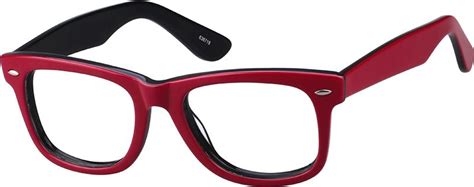 Red Square Glasses #638718 | Zenni Optical | Square glasses, Zenni ...