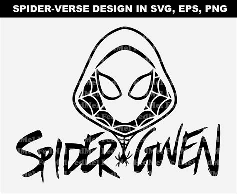 Spider girl design in svg png eps formats | Etsy