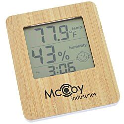 Indoor Weather Station Clock - 24 hr 164097-24HR : 4imprint.com