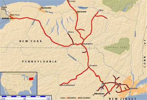 Delaware Lackawanna Railroad Map - Tour Map