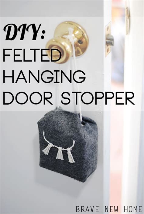 DIY Door Stop Using Felt - DIY Candy