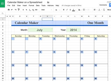 Calendar Template Google Docs | Editorial calendar template, Content ...