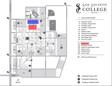 san jacinto college map