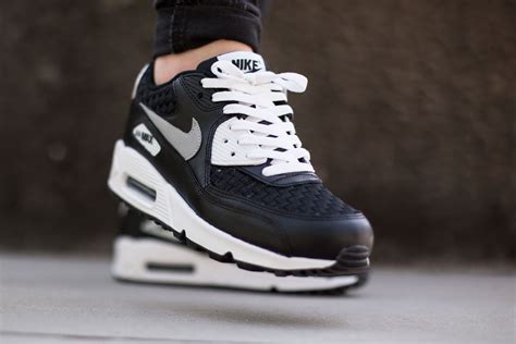 Nike Air Max 90 Premium Mesh White Black - Sneaker Bar Detroit