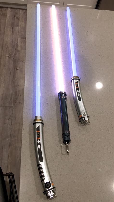 ahsoka tano’s lightsabers from galaxy’s edge : r/starwarscollecting