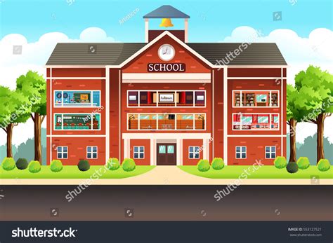 3,944 School Building Clipart Images, Stock Photos, 3D objects ...