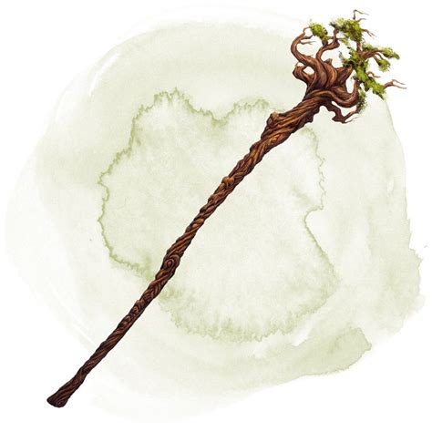 Staff of the Woodlands Heroic Fantasy, Fantasy Weapons, Medieval ...