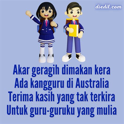 55 Pantun Terima Kasih Guru (Cikgu) Atas Jasa & Pengabdian | diedit.com