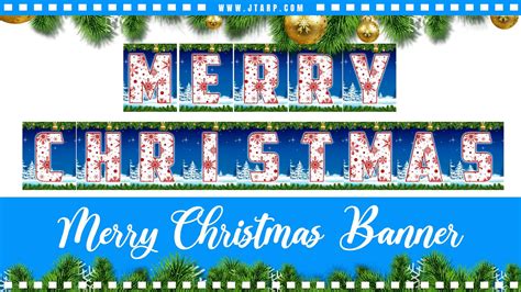 Merry Christmas Printable Banner