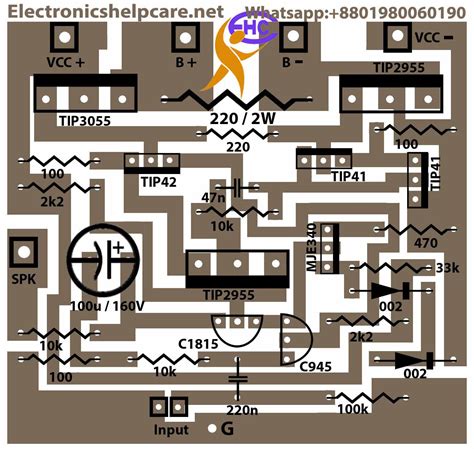 transistor amplifier circuit diagram - Electronics Help Care