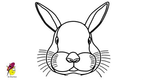 Bunny - Drawing - How to draw a bunny face - YouTube